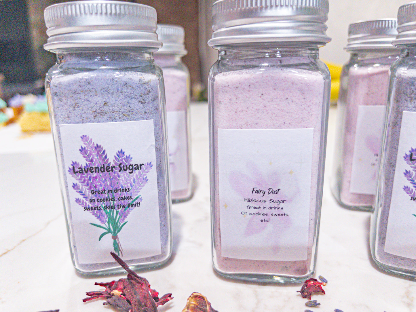 Lavender or Hibiscus Sugar