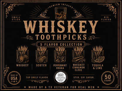 Whiskey toothpick SET