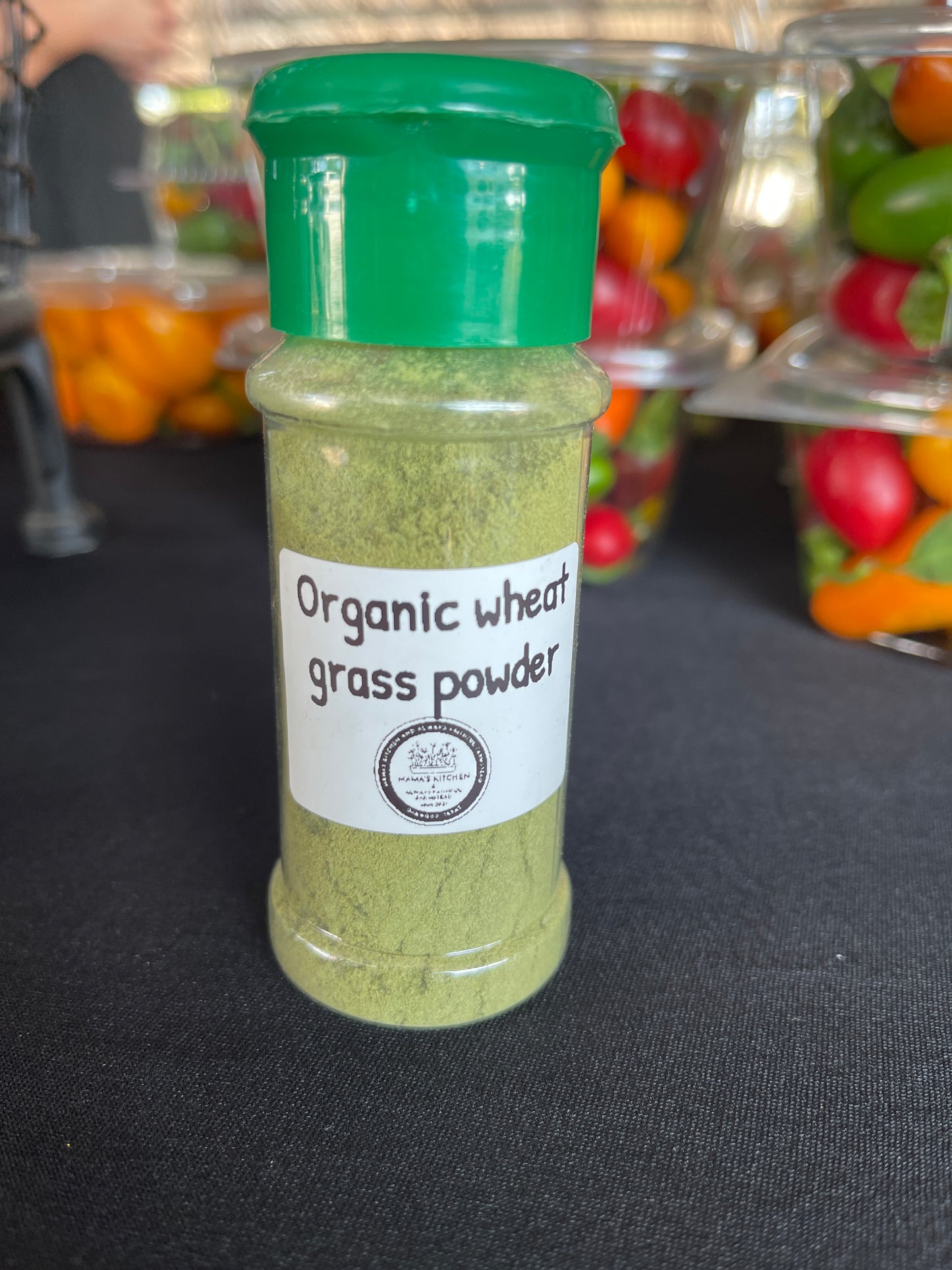 Organic wheat grass powder