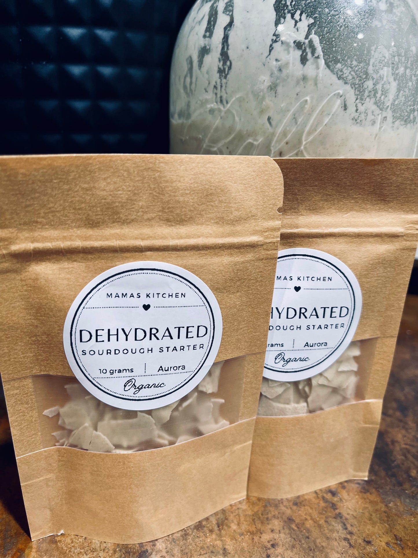 5 Pack of Organic Dehydrated Active Sourdough Starter “Aurora”