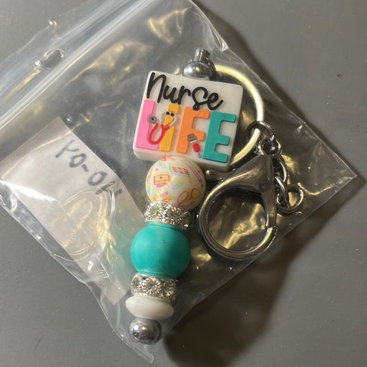 Nurse life keychain