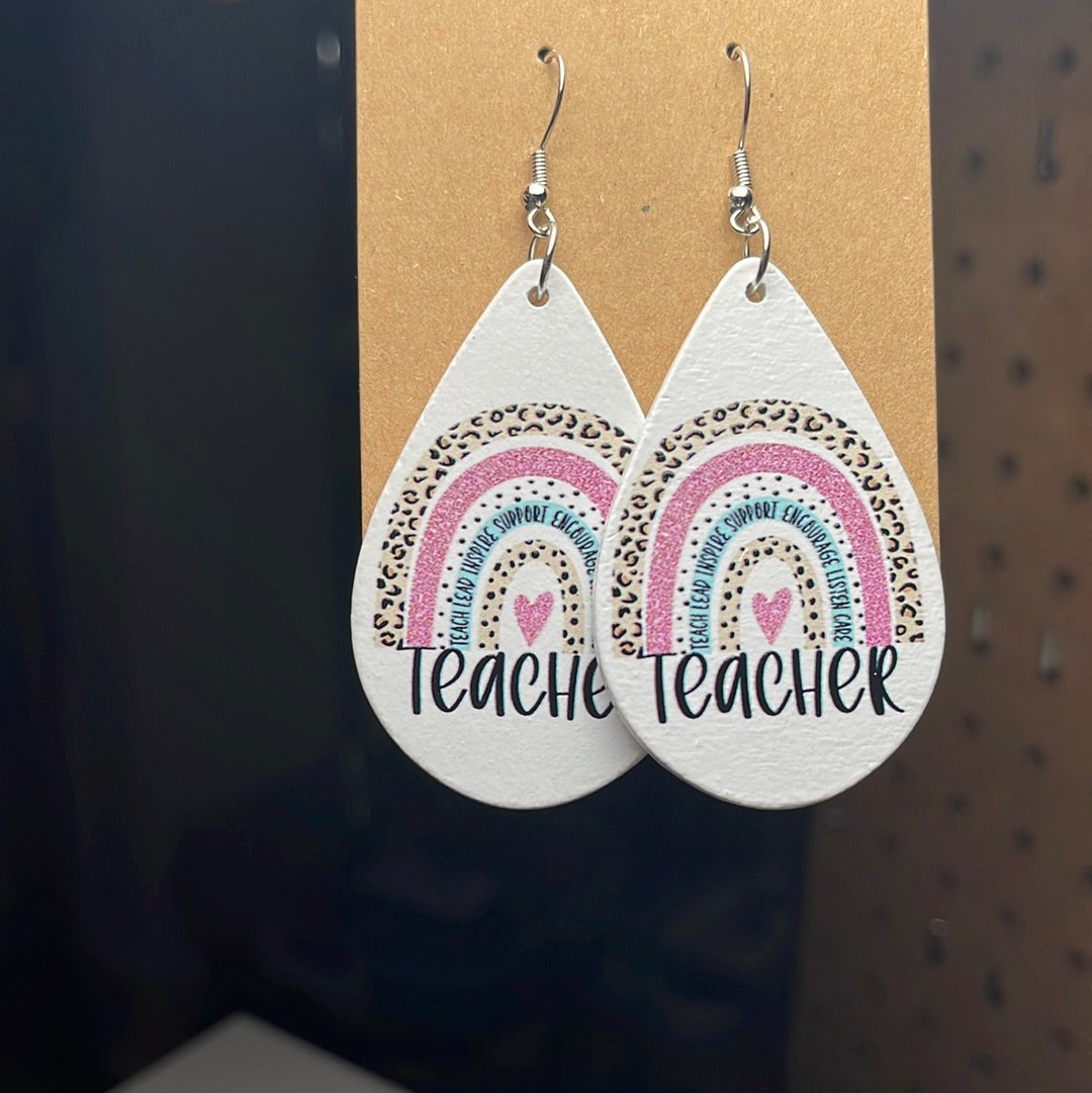 White with teacher rainbow/**sale price**