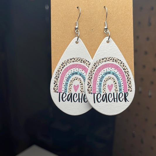 White with teacher rainbow/**sale price**