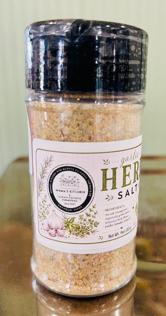 Garlic herb salt blend