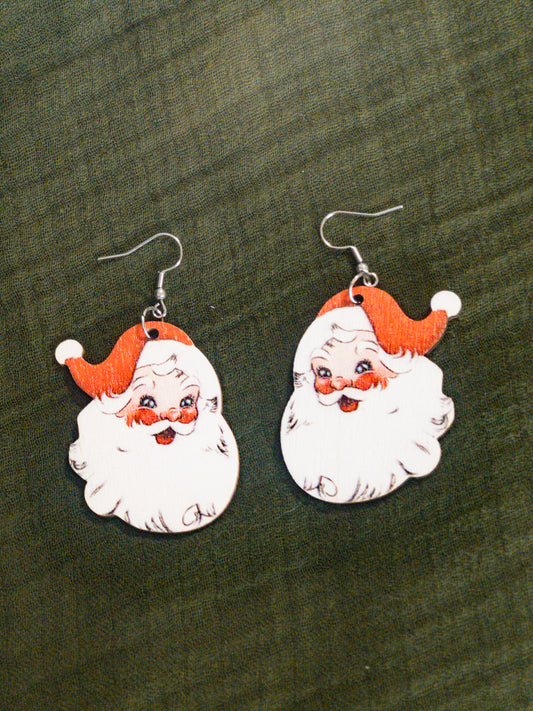 Santa earrings