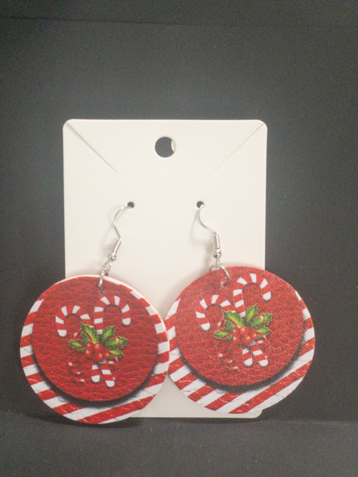 Candy cane earrings