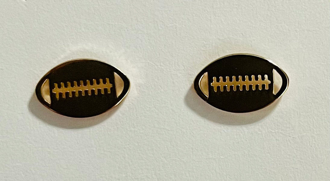 Gold football studs