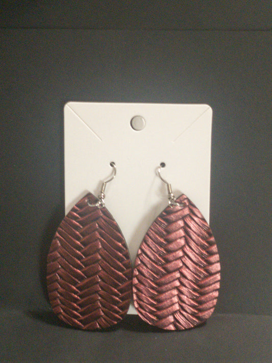 Maroon earrings