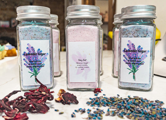 Lavender or Hibiscus Sugar